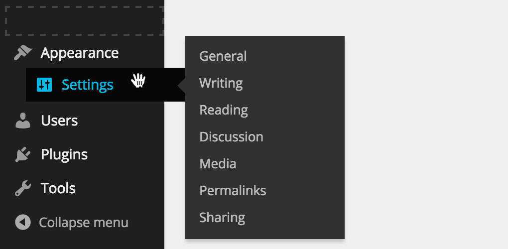 Admin Menu Manager