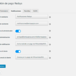 Opciones de las notificaciones