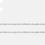Notificación al cliente de pedido cancelado o fallido