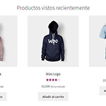 Productos vistos recientemente en WooCommerce