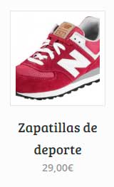 Shortcode para producto individual